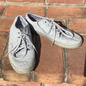 Grey Vans Women's 7.0 with grey laces